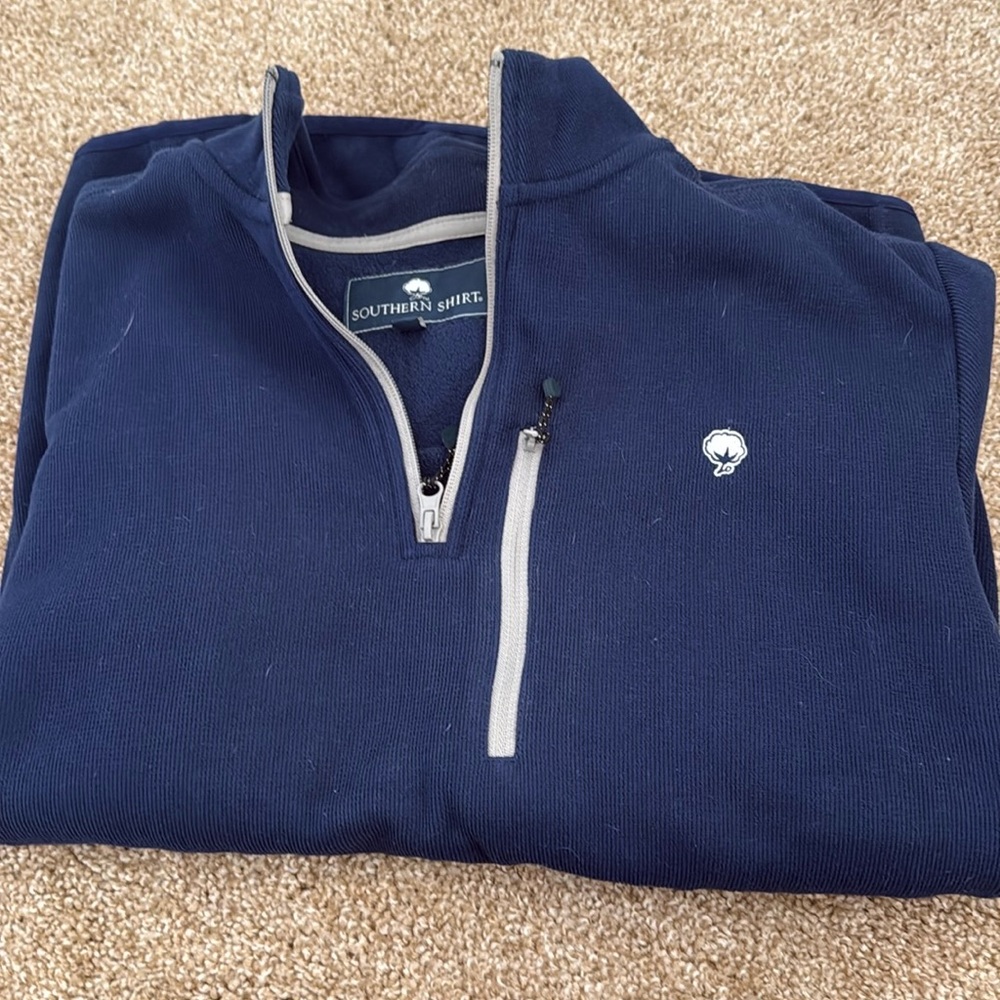 Southern shirt half zip sweatshirt